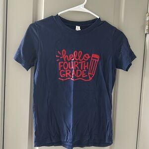Beautiful Tee-Short Sleeves Color Blue and Red.